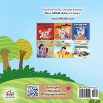 I Love Summer (Italian English Bilingual Children's Book) achterzijde