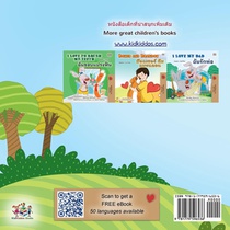 I Love Summer (Thai English Bilingual Children's Book) achterzijde