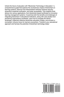 Advancements in Educational Methods involving Blockchain Teaching Methods achterzijde