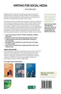 Writing for Social Media achterzijde
