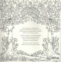 Enchanted Forest: An Inky Quest and Colouring Book achterzijde