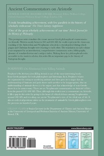 Porphyry: On Abstinence from Killing Animals achterzijde