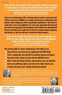How To Write Your Book Without The Fuss achterzijde