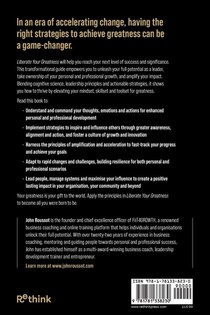 Liberate Your Greatness achterzijde