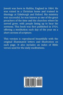 My Daily Meditation for the Circling Year - with Index of Bible Verses achterzijde