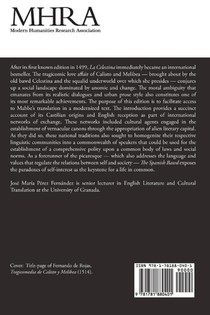 James Mabbe, 'The Spanish Bawd' achterzijde