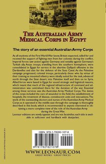 The Australian Army Medical Corps in Egypt During the First World War achterzijde