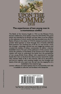 Upon the Somme, 1916 achterzijde