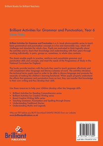 Brilliant Activities for Grammar and Punctuation, Year 6 achterzijde
