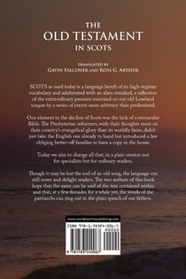 The Old Testament in Scots achterzijde
