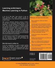 Learning scikit-learn: Machine Learning in Python achterzijde