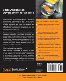 Voice Application Development for Android achterzijde