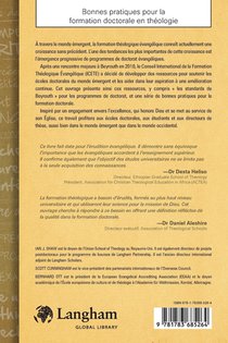 Bonnes pratiques pour la formation doctorale en theologie achterzijde