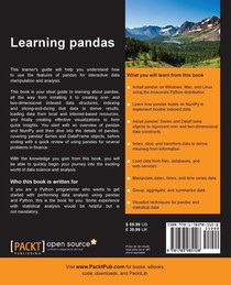 Learning pandas achterzijde