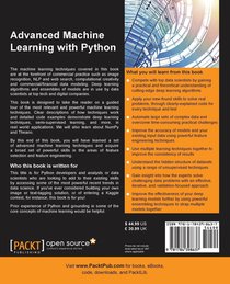Advanced Machine Learning with Python achterzijde