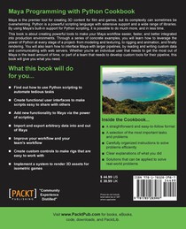 Maya Programming with Python Cookbook achterzijde