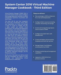 System Center 2016 Virtual Machine Manager Cookbook, achterzijde