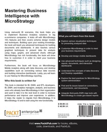 Mastering Business Intelligence with MicroStrategy achterzijde