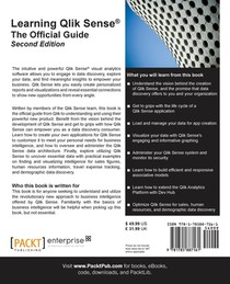 Learning Qlik Sense (R): The Official Guide - achterzijde