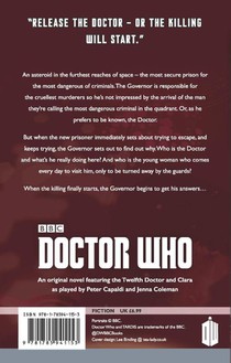 Doctor Who: The Blood Cell (12th Doctor novel) achterzijde
