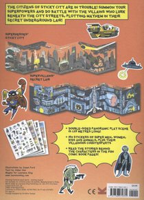 Stickyscapes Superheroes achterzijde