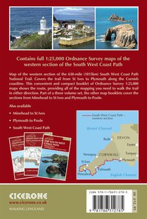 South West Coast Path Map Booklet - Vol 2: St Ives to Plymouth achterzijde
