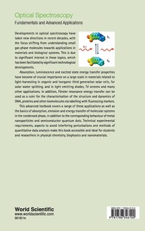 Optical Spectroscopy: Fundamentals And Advanced Applications achterzijde