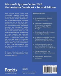 Microsoft System Center 2016 Orchestrator Cookbook - achterzijde