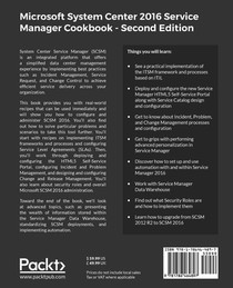Microsoft System Center 2016 Service Manager Cookbook - achterzijde