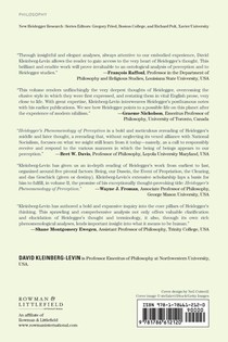 Heidegger's Phenomenology of Perception achterzijde