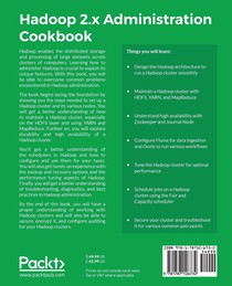 Hadoop 2.x Administration Cookbook achterzijde