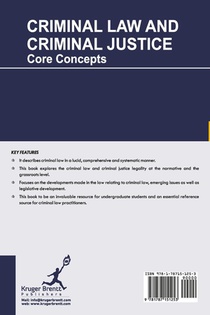 Criminal Law and Criminal Justice achterzijde