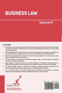 Business Law Volume 2 achterzijde