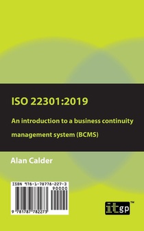 ISO 22301: 2019 - An Introduction to a Business Continuity Management System (Bcms) achterzijde