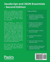 JavaScript and JSON Essentials achterzijde