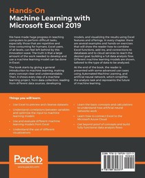 Hands-On Machine Learning with Microsoft Excel 2019 achterzijde