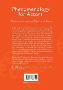 Phenomenology for Actors achterzijde