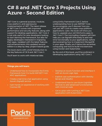 C# 8 and .NET Core 3 Projects Using Azure achterzijde