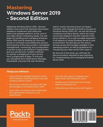 Mastering Windows Server 2019 achterzijde
