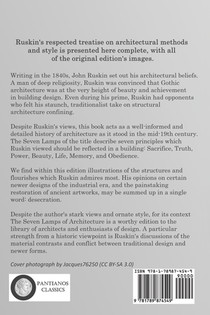 The Seven Lamps of Architecture achterzijde