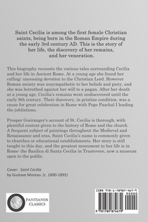 Life of Saint Cecilia, Virgin and Martyr achterzijde