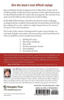 Difficult Words of Jesus Leader Guide, The achterzijde