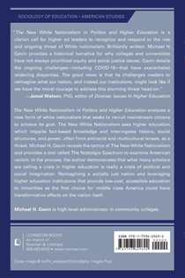 The New White Nationalism in Politics and Higher Education achterzijde