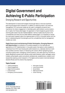 Digital Government and Achieving E-Public Participation achterzijde