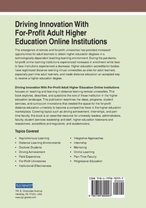 Driving Innovation With For-Profit Adult Higher Education Online Institutions achterzijde