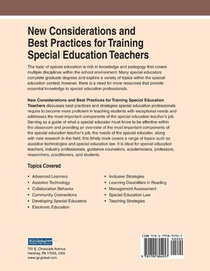 New Considerations and Best Practices for Training Special Education Teachers achterzijde