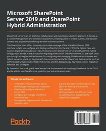 Microsoft SharePoint Server 2019 and SharePoint Hybrid Administration achterzijde