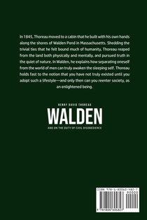 Walden, and On the Duty of Civil Disobedience achterzijde