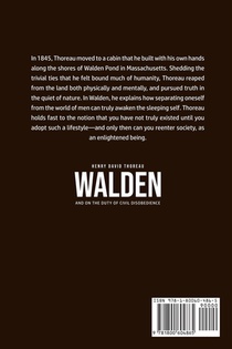 Walden, and On the Duty of Civil Disobedience achterzijde