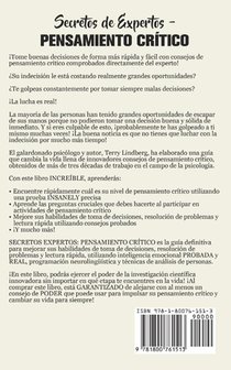 Secretos de Expertos - Pensamiento Critico achterzijde